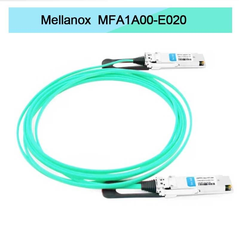 Nvidia Mfa1a00-Xxxx 100GB/S Qsfp28 Mmf Ενεργό οπτικό καλώδιο Mfa1a00-E020 Ενεργό καλώδιο ινών Ib EDR 100GB/S