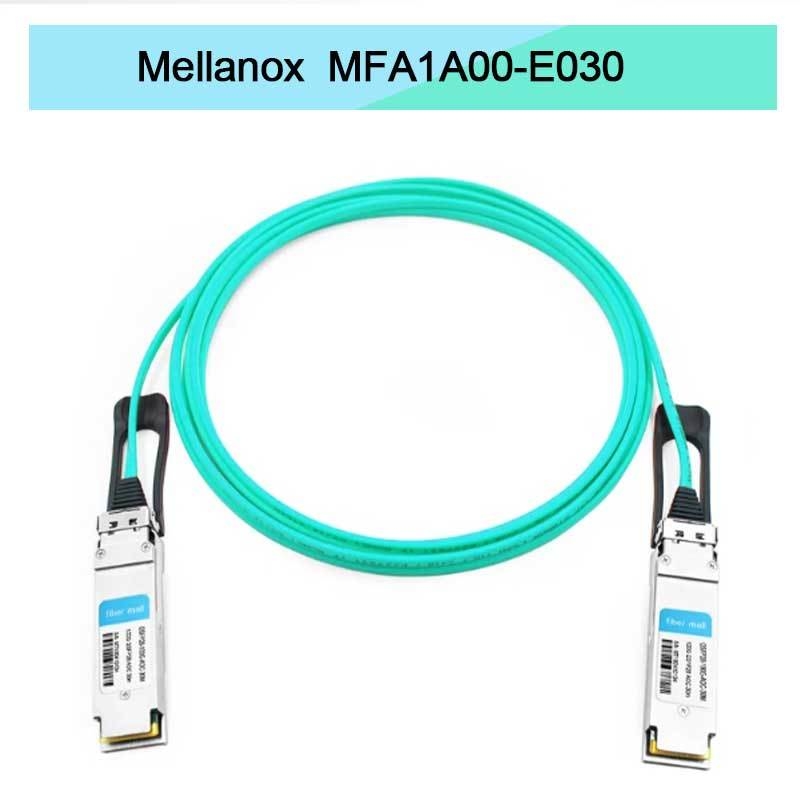 Δικτυακό δίκτυο που βασίζεται σε VCSEL QSFP Mellanox AOC Cable MFA1A00-E030 IB EDR έως 100Gb/S