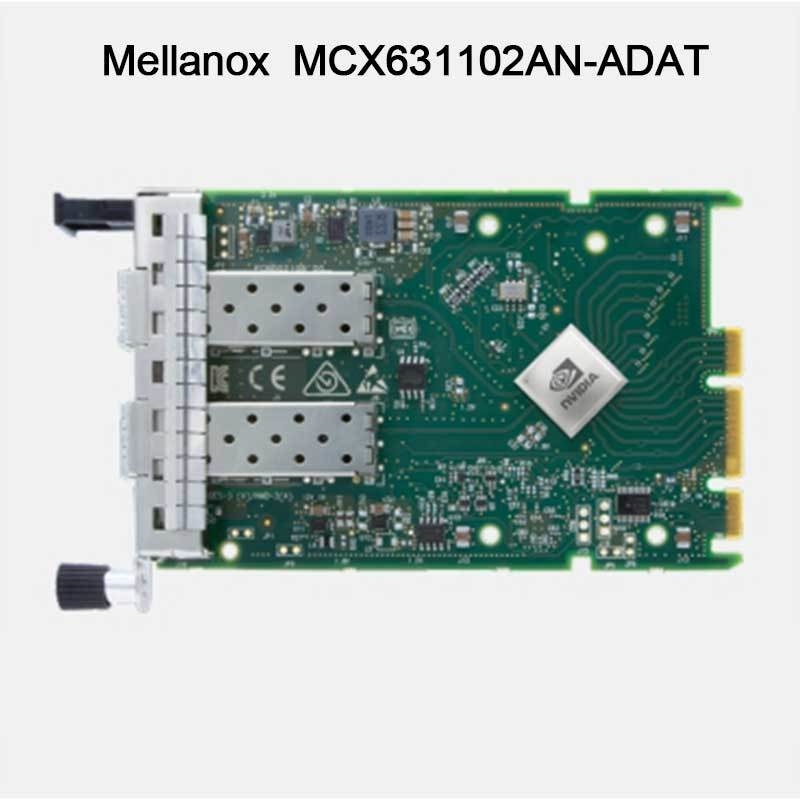 25GB διπλός λιμένας SFP28 PCIE 4,0 X8 καρτών mcx631102an-ADAT δικτύων της Nic Mellanox