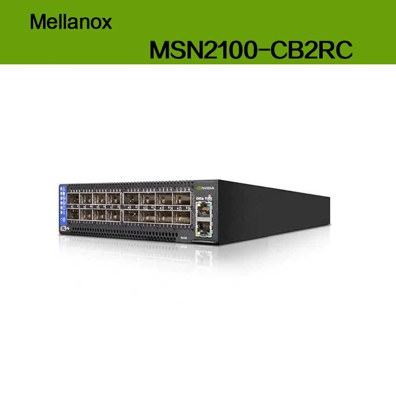 Μέγιστη ταχύτητα EDR Nvidia Mellanox Spectrum βασισμένη σε 100gbe 1u ανοικτό διακόπτη Ethernet με Cumulus Linux MSN2100-CB2RC 16 Qsfp28 θύρες