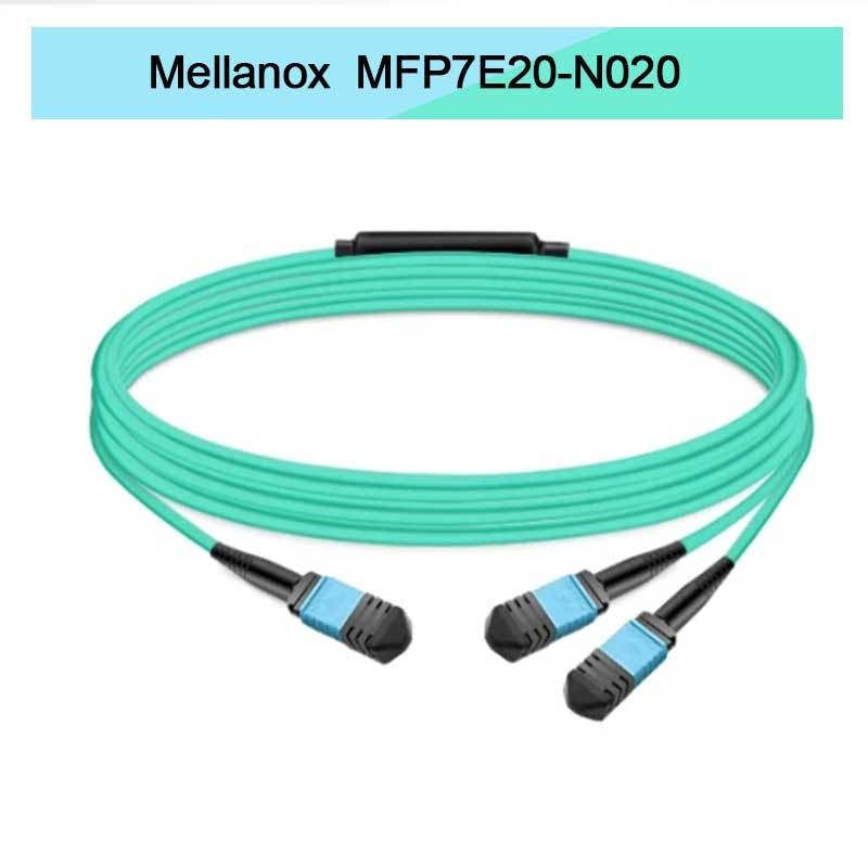 Οπτικό καλώδιο οπτικών ινών Nvidia Mfp7e20-Nxxx Multimode Splitter Mfp7e20-N020 Mmf, MPO12 APC σε 2xmpo12 APC