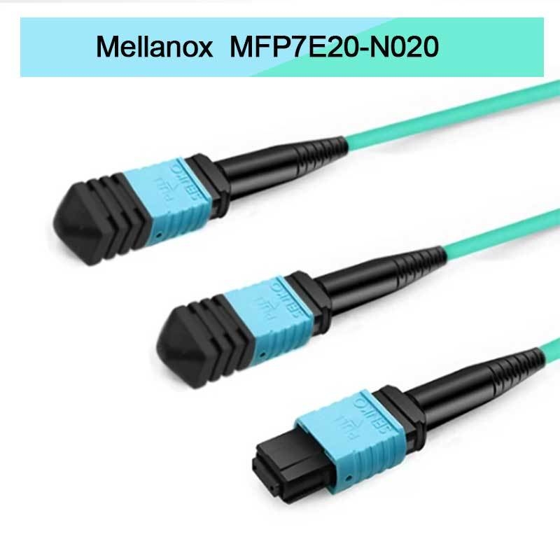 Οπτικό καλώδιο οπτικών ινών Nvidia Mfp7e20-Nxxx Multimode Splitter Mfp7e20-N020 Mmf, MPO12 APC σε 2xmpo12 APC