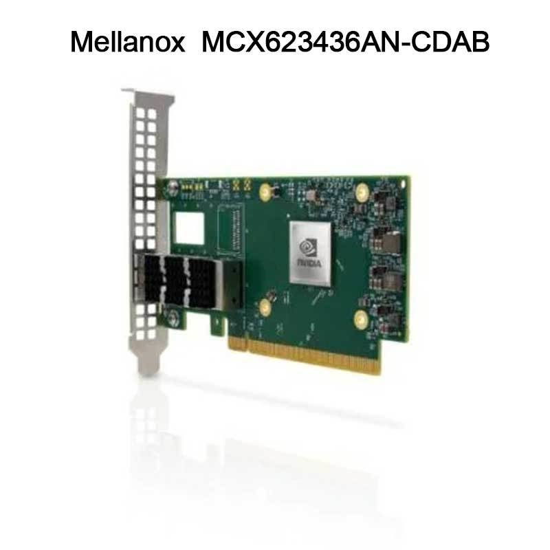 Nvidia MCX623436an-Cdab Connectx-6 Dx En κάρτα προσαρμογής, 100GB, Ocp3.0, με Διαχείριση Διοικητών, Δύο θύρες Qsfp56, Pcie 4.0 X16, Χωρίς κρυπτογράφηση, Thumbscrew (Pull Tab)