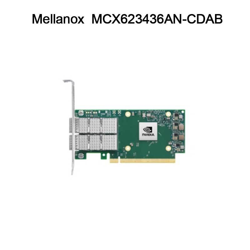 Nvidia MCX623436an-Cdab Connectx-6 Dx En κάρτα προσαρμογής, 100GB, Ocp3.0, με Διαχείριση Διοικητών, Δύο θύρες Qsfp56, Pcie 4.0 X16, Χωρίς κρυπτογράφηση, Thumbscrew (Pull Tab)