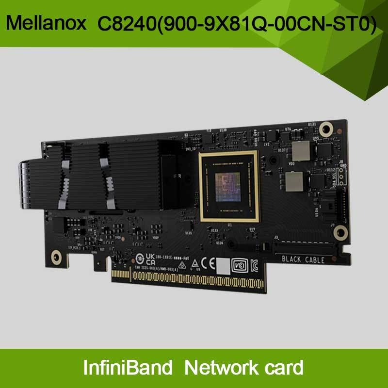 Nvidia Connectx-8 Supernic διπλή θύρα Qsfp112infiniband: Ndr Ib (προεπιλεγμένο) Ethernet: 400gbe C8240 900-9X81q-00cn-St0