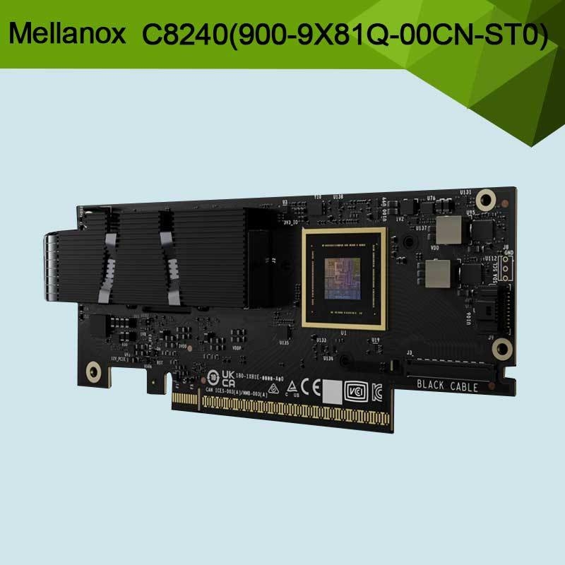 Nvidia Connectx-8 Supernic διπλή θύρα Qsfp112infiniband: Ndr Ib (προεπιλεγμένο) Ethernet: 400gbe C8240 900-9X81q-00cn-St0