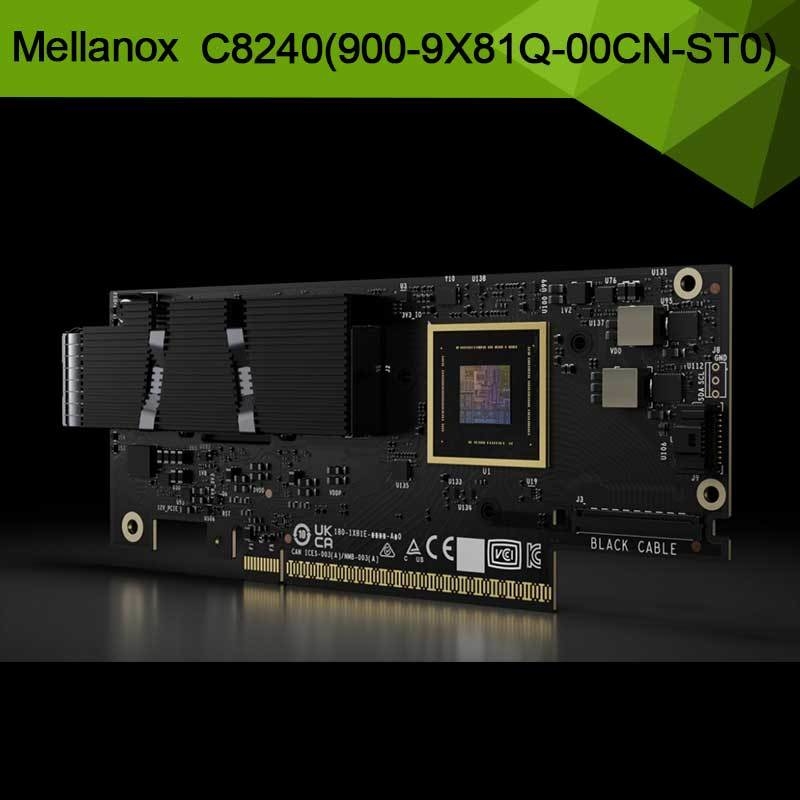 Nvidia Connectx-8 Supernic διπλή θύρα Qsfp112infiniband: Ndr Ib (προεπιλεγμένο) Ethernet: 400gbe C8240 900-9X81q-00cn-St0