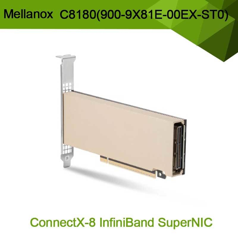 Ο προσαρμογέας C8180 (900-9x81e-00ex-st0) μονής πύλης OSFP Infiniband: 800GBS XDR IB