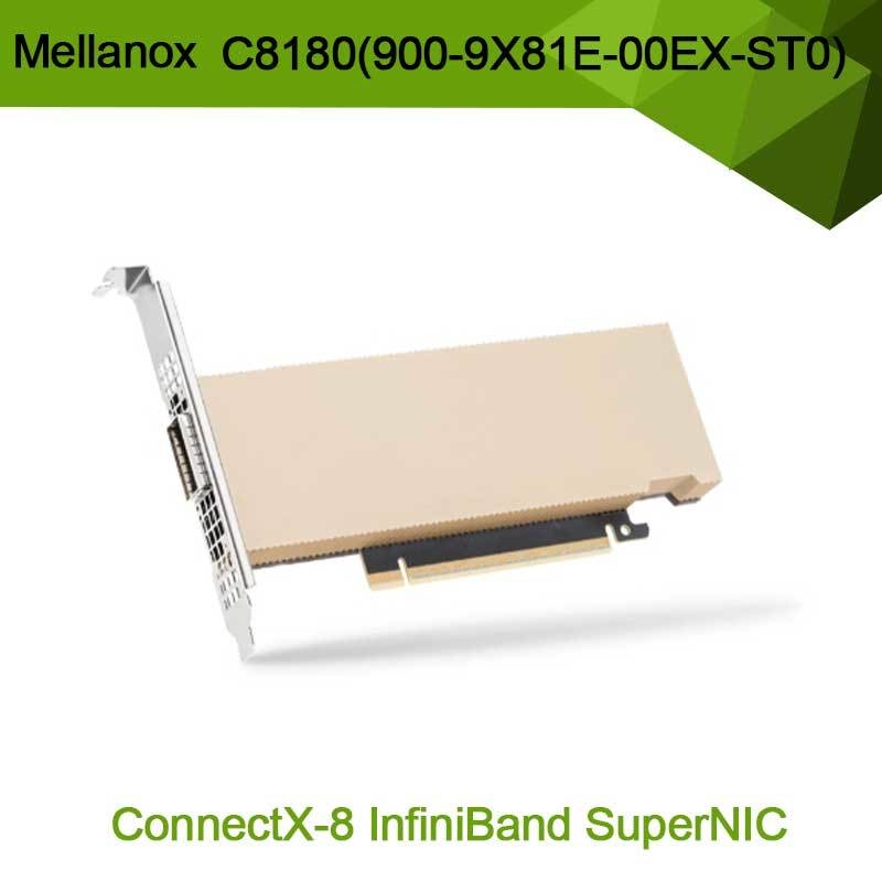 Ο προσαρμογέας C8180 (900-9x81e-00ex-st0) μονής πύλης OSFP Infiniband: 800GBS XDR IB
