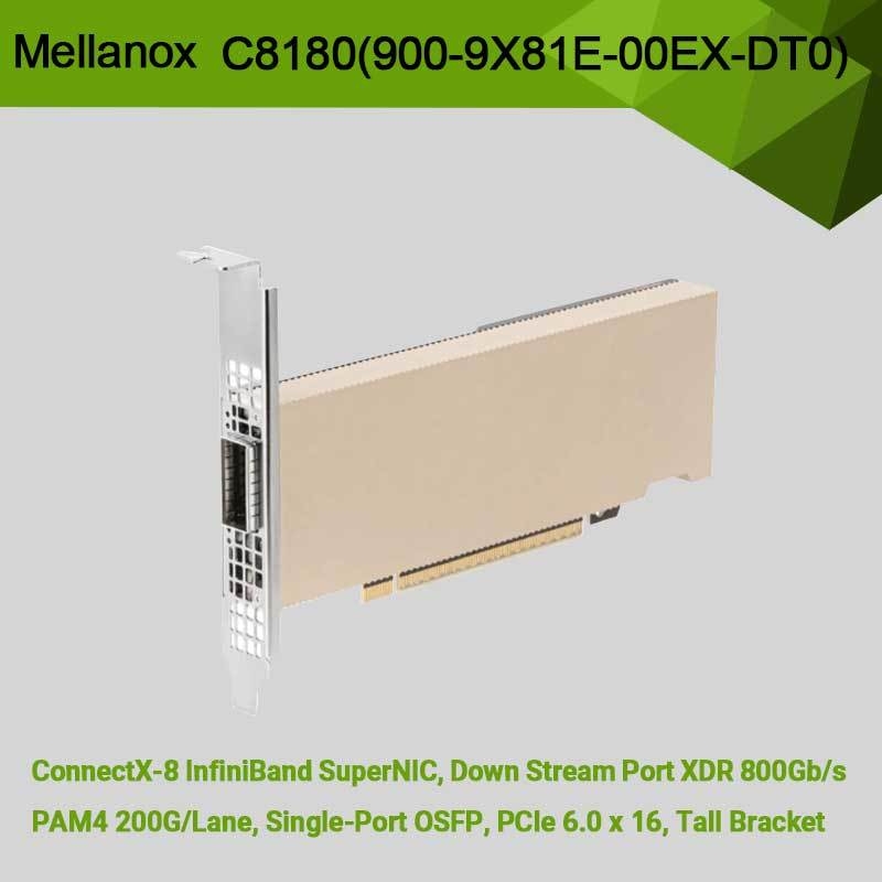 Ο προσαρμογέας C8180 NVIDIA CONNECTX-8