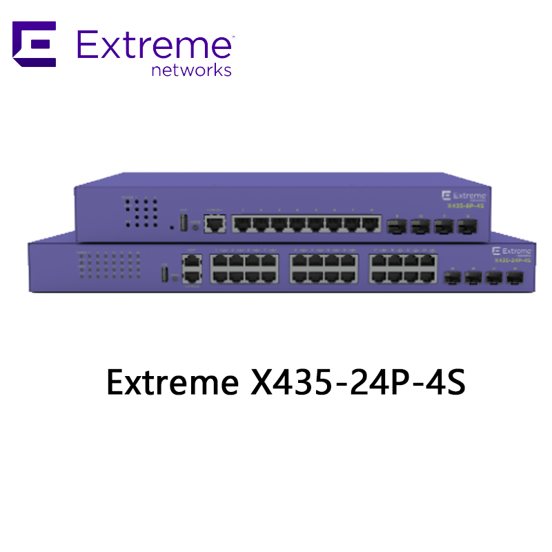 24P Extreme Networks X435 AVB Switch X435 4S 68Gbps 50.6Mpps καινούργιο και αυθεντικό