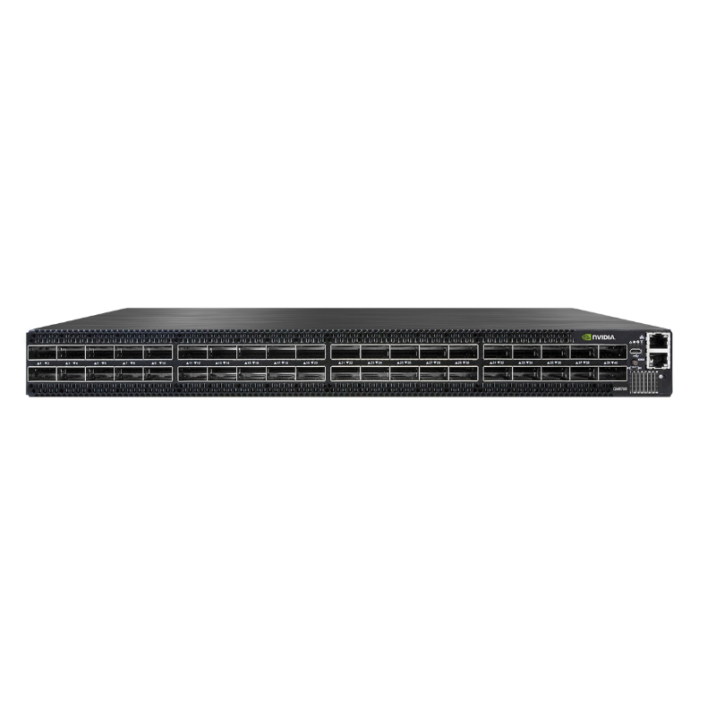 Διακόπτης MQM9790-NS2F Mellanox Ndr που ξελεπιάζει έξω τα κέντρα δεδομένων 400G InfiniBand έξυπνο