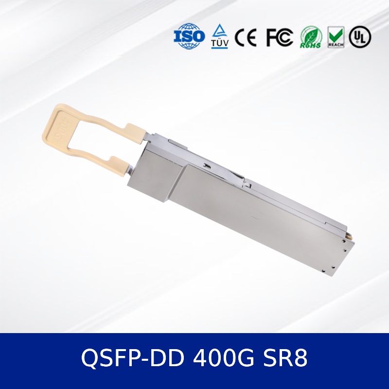 Υψηλής ταχύτητας QSFP-DD 400G SR8 οπτική μονάδα δέκτη για κέντρα δεδομένων