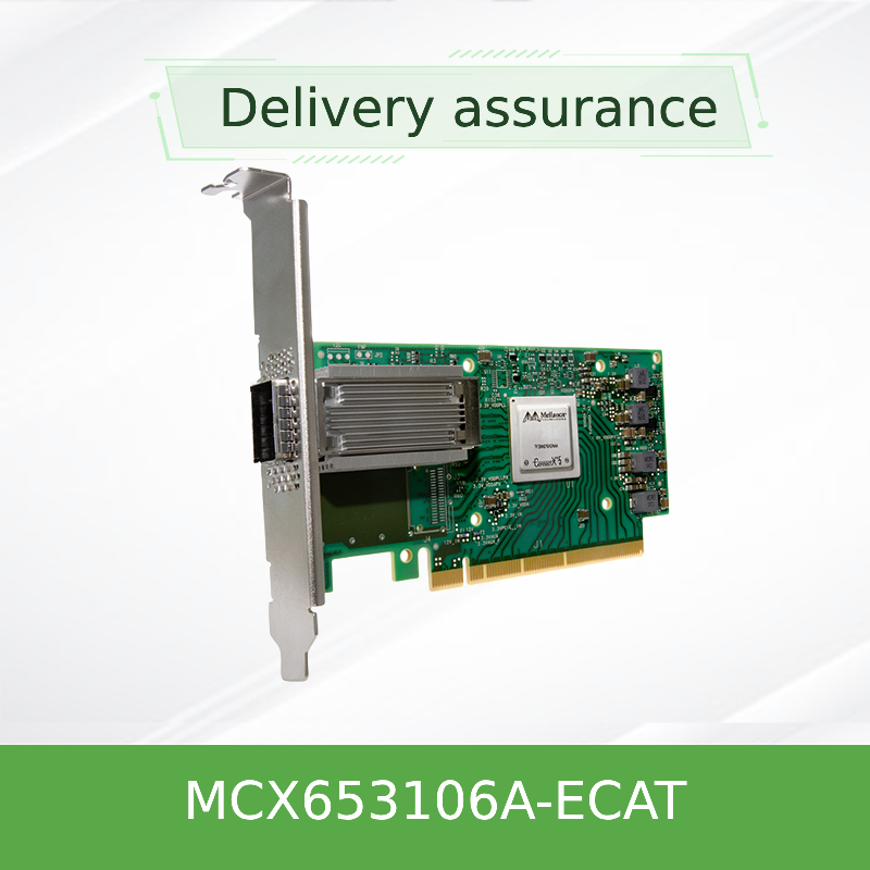 Αρχικό MCX653106A-ECAT Connect X-6 100Gb/S Δύο θύρες QSFP56 Ethernet Adapter