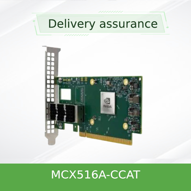 100GbE διπλός-λιμένας QSFP28 PCIe3.0x16 καρτών mcx516a-CCAT δικτύων της NIC Mellanox