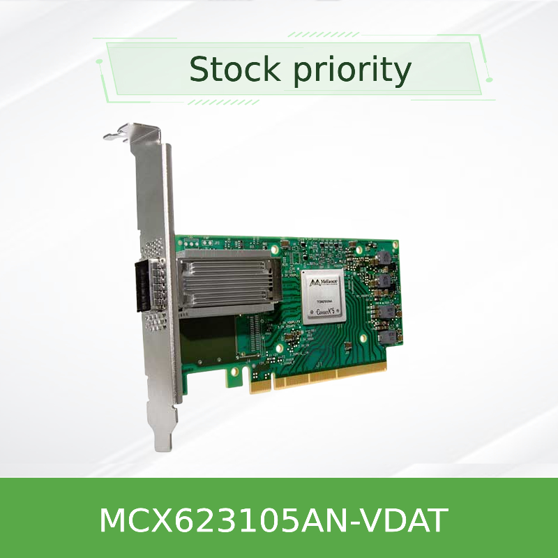 ConnectX-6 διπλός λιμένας QSFP56 καρτών mcx623105an-VDAT 100GbE δικτύων Mellanox διεπαφών DX EN