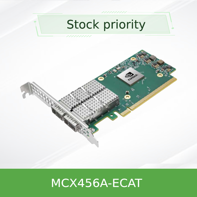 Νέα αρχική κάρτα προσαρμογής Nvidia MCX456A-Ecat Connectx-4 Infiniband/Ethernet