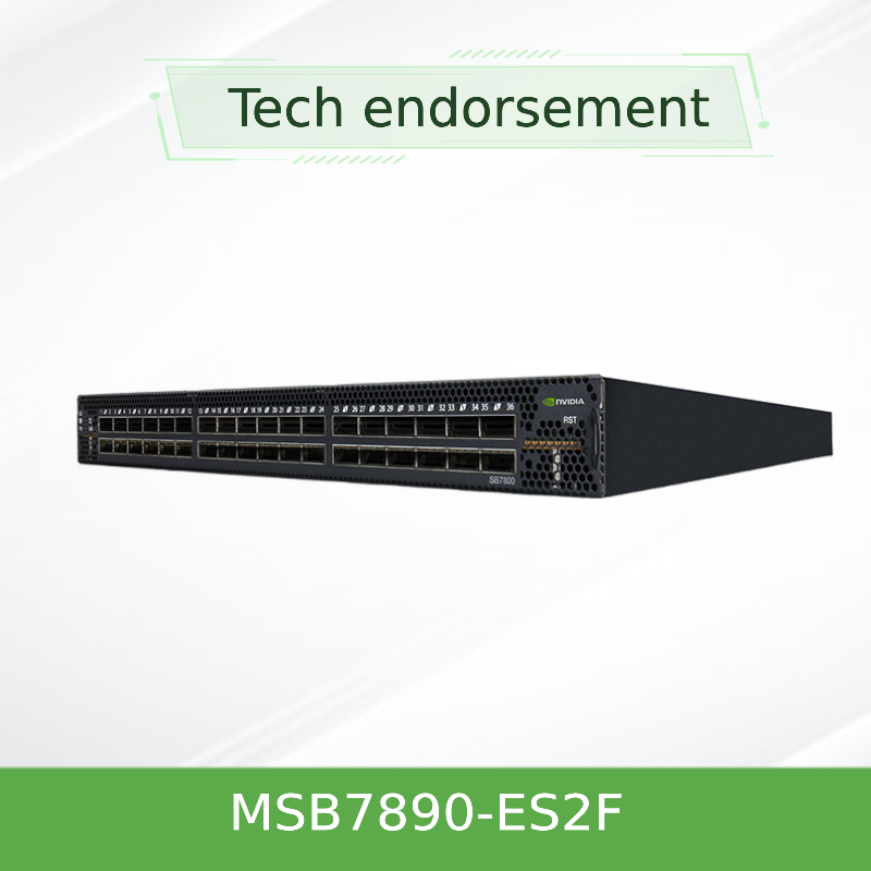 36p εξωτερικά διοικούμενου EDR 100Gb/S έξυπνος Mellanox Infiniband διακόπτης MSB7890-ES2F Non-Blocking