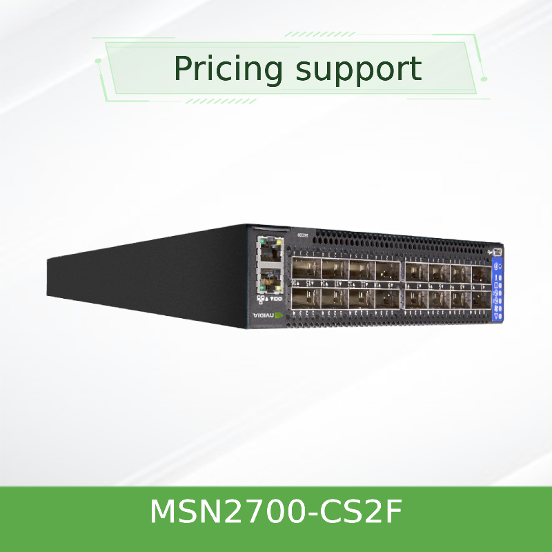 Βασισμένος 25GbE/100GbE 1U στο φάσμα ανοικτός Ethernet δικτύων MSN2700-CS2F Mellanox διακόπτης διακοπτών