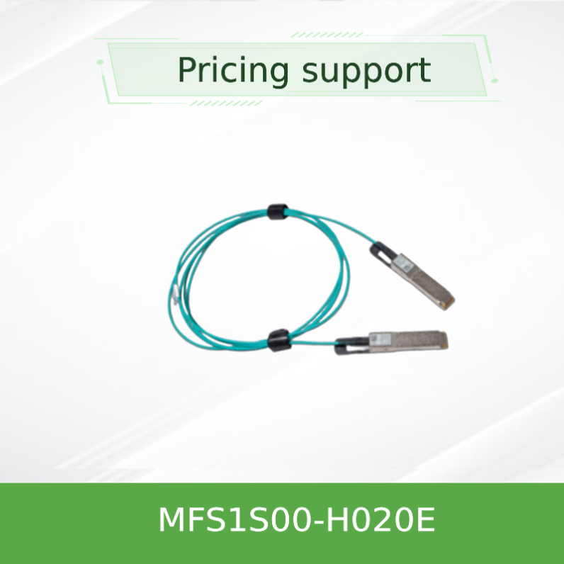 Καλώδιο Mellanox AOC χαμηλής καθυστέρησης MFS1S00-H020E  Καλώδιο διαχωρισμού Ethernet 200GbE σε 2x100GbE 20m