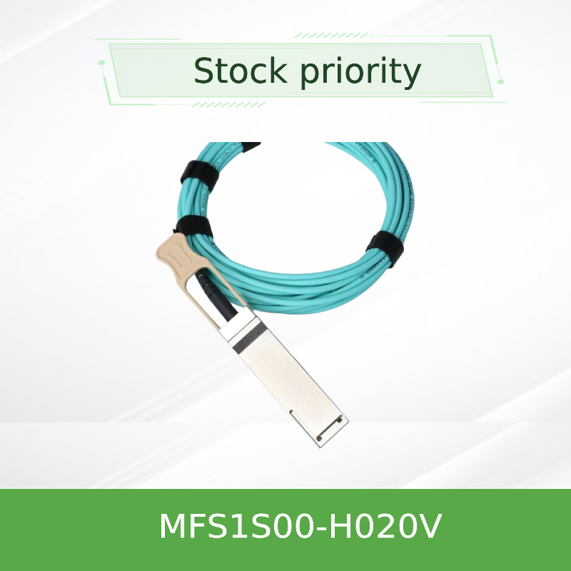 Καλώδιο MFS1S00-H020V IB HDR Mellanox AOC κονσολών μέχρι το καλώδιο δικτύων 200Gb/S QSFP56 20m