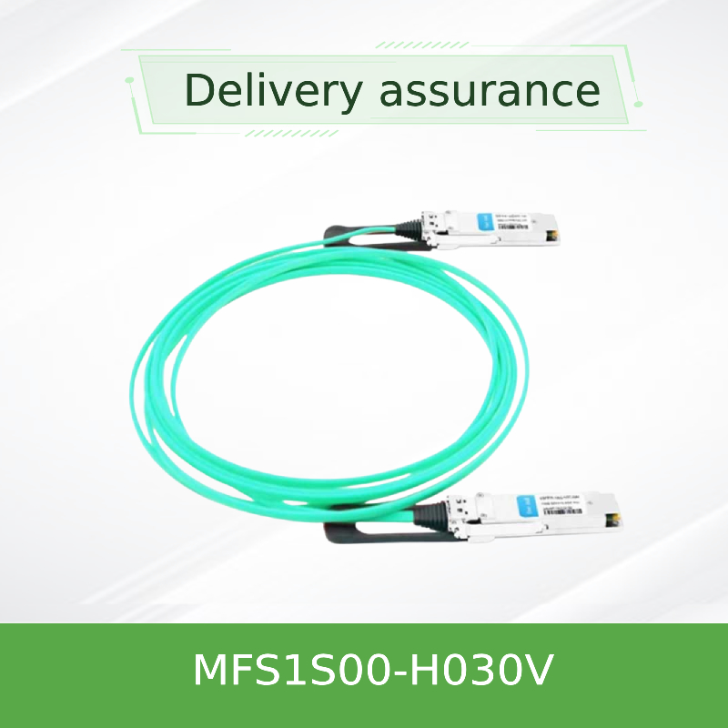 Καλώδιο 30M καλωδιακών δικτύων MFS1S00-H030V IB 200G mellanox Aoc χαμηλή λανθάνουσα κατάσταση υψηλής ταχύτητας QSFP56