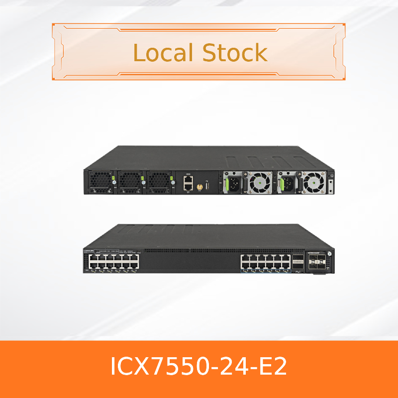 Διακόπτης Advanced Ruckus Icx7550-24-E2 με 24 θύρες για απρόσκοπτη συνδεσιμότητα