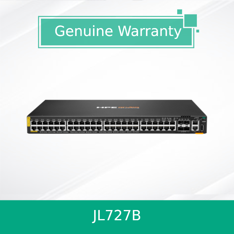 100% Γνήσια Προϊόντα Hpe Aruba Networking Cx 6200f 48g Class-4 Poe 4SFP+ 370W Switch (JL727B)
