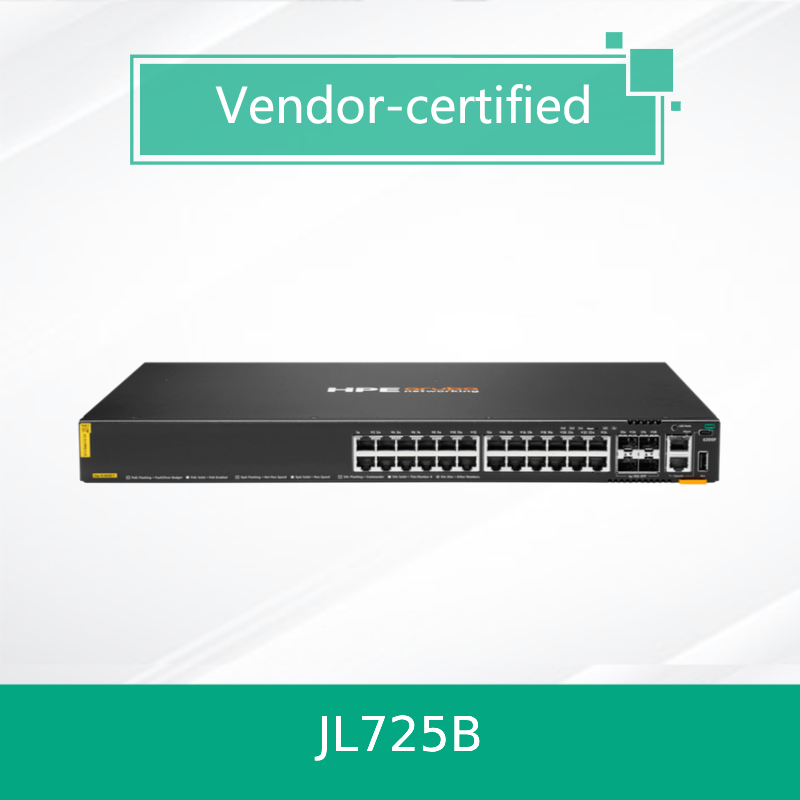 100% Γνήσια Προϊόντα Hpe Aruba Networking Cx 6200f 24G Class-4 Poe 4SFP+ 370W Switch (JL725B)