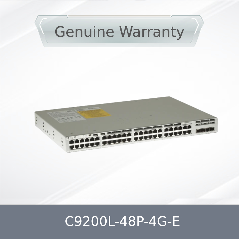 C9200L-48p-4G-E Network Switch Νέος και πρωτότυπος 9200L 48-Port Poe 4 1g SFP Uplink Switch
