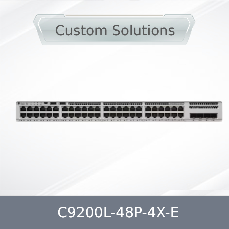 Νέο πρωτότυπο σε απόθεμα C9200L-48p-4X-E Ciscos Cata Lyst 9200L 48 Port Poe+ 740W 4X10g Uplink, Network Switch