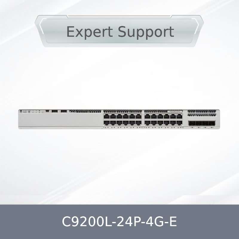 C9200L-24p-4G-E Cisco Catalyst 24 θυρών Poe Layer3 Managed Gigabit Ethernet 4 θυρών SFP Stackable Network Switch C9200L-24p-4G-E