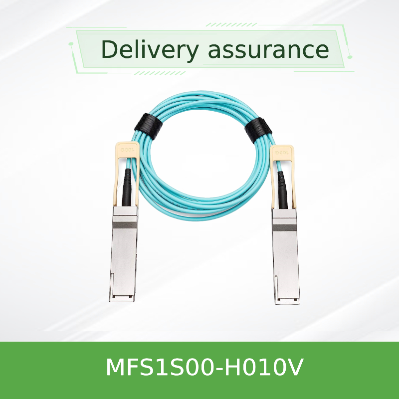 NVIDIA MFS1S00-H010V 200Gb/s QSFP56 Ενεργό Οπτικό Καλώδιο - 10m AOC για HDR InfiniBand & Κέντρα Δεδομένων 200GbE