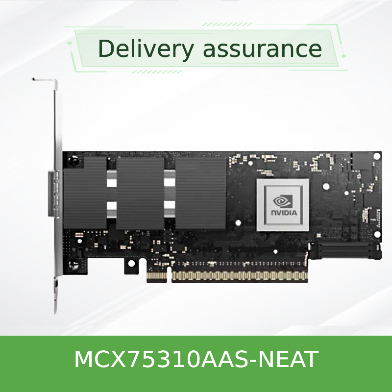 Nvidia Connectx-7 Adapter MCX75310aas-Neat (900-9X766-003N-SQ0) Μονής θύρας Osfp Infiniband: Ndr 400GB/s (Προεπιλεγμένη ταχύτητα) Ethernet: 400gbe